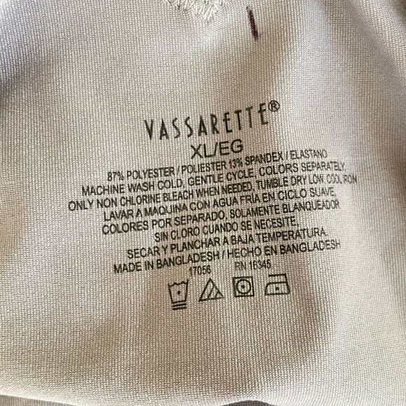 Vassarette Women's Lacy Back Racerback Tank Tiffany Silver XLarge - Picture 6 of 10